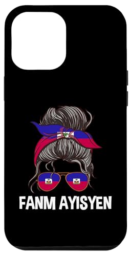 Hülle für iPhone 12 Pro Max Fanm Ayisyen Haarknoten, kreolisch, haitianisch, für Frauen von Republic of Haiti Flag Design Ayiti Haitian Pride