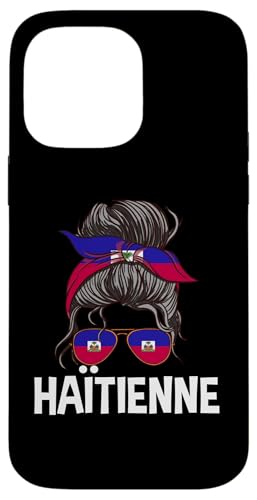 Hülle für iPhone 14 Pro Max Haïtienne Haarknoten, französische Sprache, haitianisch, für Frauen von Republic of Haiti Flag Design Ayiti Haitian Pride