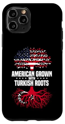 Hülle für iPhone 11 Pro Amerikanische Flagge mit türkischen Wurzeln, Amerika, Türkei von Republic of Türkiye Designs Turkey Flag