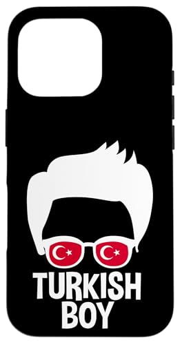 Hülle für iPhone 16 Pro Türkische Jungen-Silhouette türkische Flagge Pride Sonnenbrille Herren von Republic of Türkiye Designs Turkey Flag