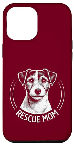 Hülle für iPhone 15 Pro Max Jack Russell Terrier Hundeporträt Rettungsmutter von Rescue Mom Rescue Dad Collection