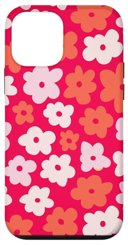 Hülle für iPhone 12 mini Retro 80er 90er Jahre Vintage Stil Groovy Blumen von Retro 80s 90s Vintage Style Groovy Flowers