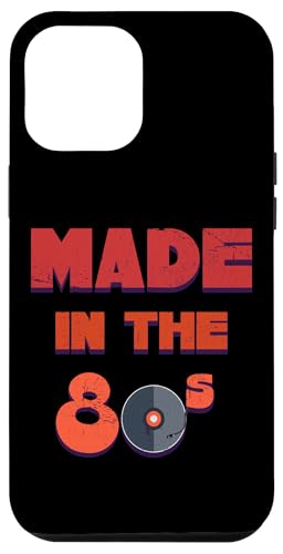 Hülle für iPhone 12 Pro Max Hergestellt in den 80ern, Vintage-Retro-Vinylplatten, Liebhaber der 80er-Jahre von Retro 80s Vibes Apparel