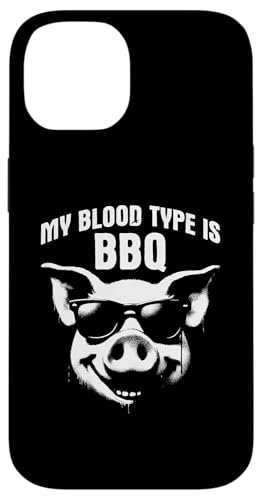 Hülle für iPhone 14 Blood Type BBQ – Lustiger Grill-Fleischgrill-Liebhaber von Retro BBQ Apparel Gifts