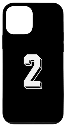 Hülle für iPhone 12 mini Nummer 2 Rückseite – Retro 80er 90er Jahre Team Trikot nummeriert von Retro Back Numbers Soccer Birthday Apparel Gifts