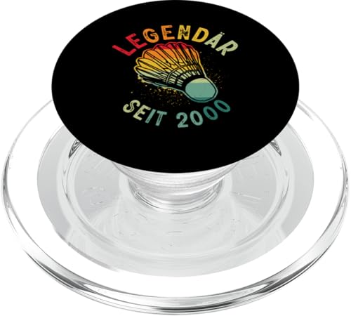 Legendär Seit Jahrgang 2000 Cooles Badminton 25. Geburtstag PopSockets PopGrip für MagSafe von Retro Badminton Federball Geburtstag Geschenkideen