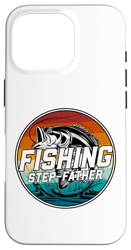 Hülle für iPhone 16 Pro Angeln Stiefvater Retro Bass Angeln Liebhaber Vatertag von Retro Bass Fishing Family