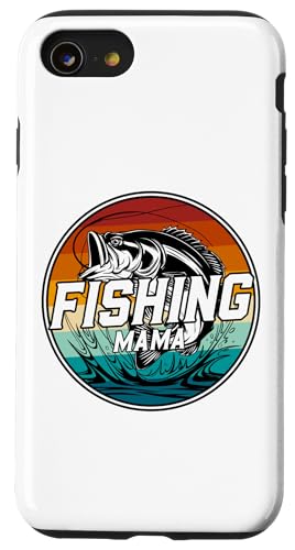 Hülle für iPhone SE (2020) / 7 / 8 Fishing Mama Liebhaber des Bassfischens im Retro-Look von Retro Bass Fishing Family