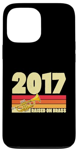 Hülle für iPhone 13 Pro Max Auf Messing seit 2017 Trompeten-Themen-Geburtstagsparty von Retro Birthday Party Supplies for Trumpet Players