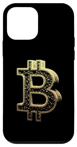 Hülle für iPhone 12 mini Bitcoin-3D-Wireframe - BTC Crypto Believer im Vintage-Stil von Retro Bitcoin Apparel Gifts