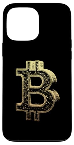 Hülle für iPhone 13 Pro Max Bitcoin-3D-Wireframe - BTC Crypto Believer im Vintage-Stil von Retro Bitcoin Apparel Gifts