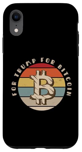 Hülle für iPhone XR Für Trump For Bitcoin - Vintage Bitcoin Crypto Believer von Retro Bitcoin Apparel Gifts