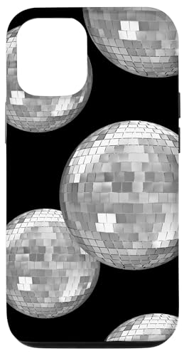 Hülle für iPhone 12/12 Pro Ästhetische 70er 80er Jahre Retro Lucky Discokugel Y2K von Retro Black And White Disco Ball