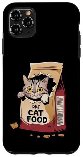 Hülle für iPhone 11 Pro Max Katze im Futterbeutel – lustige Grafik süßer Kätzchenliebhaber von Retro Cat Apparel Gifts