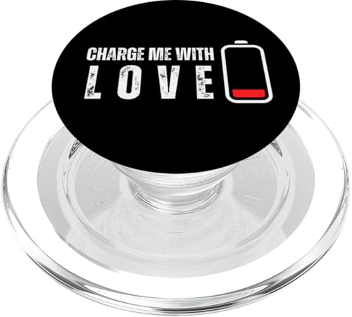 Charge Me With Love - Lustiger Liebhaber von Liebe und Güte PopSockets PopGrip für MagSafe von Retro Charge Me With Apparel Gifts