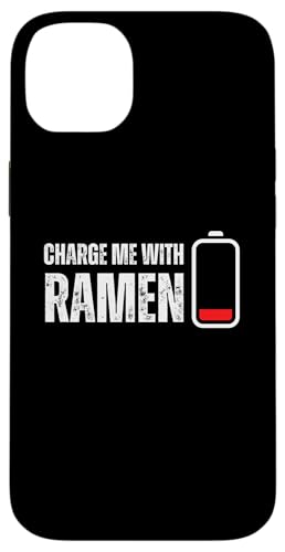 Hülle für iPhone 14 Plus Charge Me With Ramen - Lustiger Liebhaber von Ramen-Nudelsuppe von Retro Charge Me With Apparel Gifts