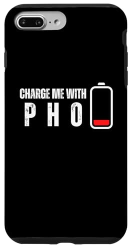 Hülle für iPhone 7 Plus/8 Plus Charge Me With Pho - Lustiger Pho-Nudelsuppenliebhaber von Retro Charge Me With Apparel Gifts