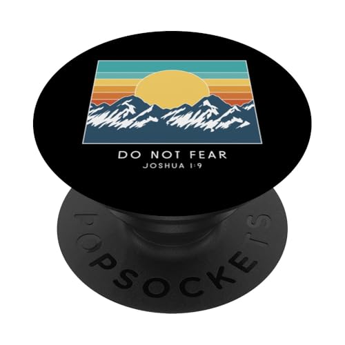 Do Not Fear Joshua 1:9 - Vintage Bibelvers PopSockets Klebender PopGrip von Retro Christian Apparel Gifts