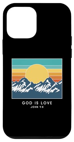 Hülle für iPhone 12 mini God is Love John 4:8 – Vintage-Bibelvers von Retro Christian Apparel Gifts