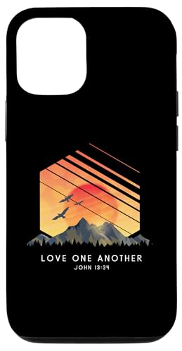 Hülle für iPhone 14 Pro Love One Another John 13:34 - Religiöser Bibelvers von Retro Christian Apparel Gifts