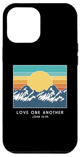 Hülle für iPhone 14 Pro Max Love One Another John 13:34 - Vintage Bibelvers von Retro Christian Apparel Gifts