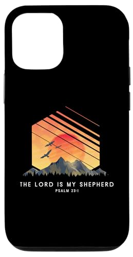 Hülle für iPhone 15 Pro The Lord Is My Shepherd Psalm 23:1 - Religiöser Bibelvers von Retro Christian Apparel Gifts