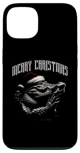 Hülle für iPhone 13 Frohe Weihnachten Krokodil – Vintage Alligator Xmas Lover von Retro Christmas Apparel Gifts