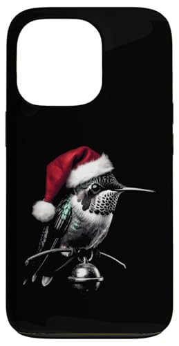 Hülle für iPhone 13 Pro Kolibri-Weihnachtsmann-Mütze – lustiger Vogel für Weihnachtsliebhaber von Retro Christmas Apparel Gifts