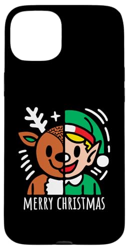 Hülle für iPhone 15 Plus Merry Christmas – Vintage Rentier Elf Grafik Xmas Lover von Retro Christmas Apparel Gifts