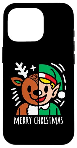 Hülle für iPhone 16 Pro Merry Christmas – Vintage Rentier Elf Grafik Xmas Lover von Retro Christmas Apparel Gifts