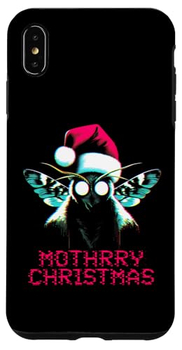 Hülle für iPhone XS Max Mothrry Christmas - Lustiger Mottenweihnachtsliebhaber von Retro Christmas Apparel Gifts