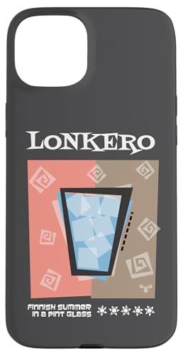 Hülle für iPhone 15 Plus Lonkero Gin Longdrink von Retro Cocktails