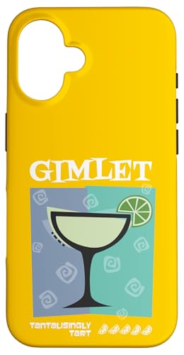 Hülle für iPhone 16 Gimlet-Cocktail von Retro Cocktails