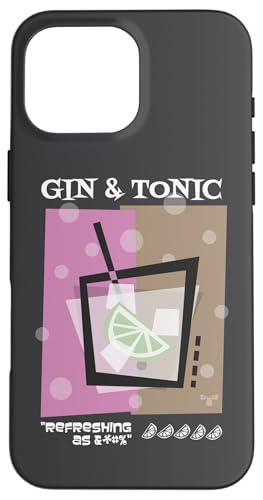 Hülle für iPhone 16 Pro Max Gin und Tonic Cocktail von Retro Cocktails