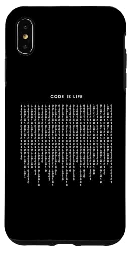 Hülle für iPhone XS Max Code Is Life - Lustiger minimalistischer Programmierer von Retro Coding Programming Apparel Gifts