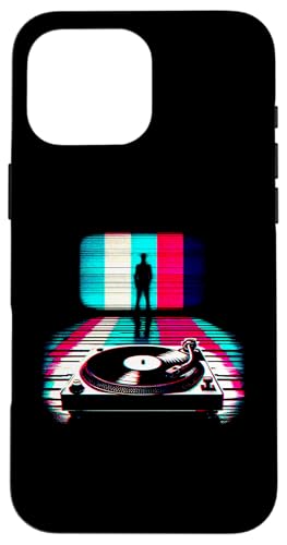 Hülle für iPhone 16 Pro Max DJ Glitch - Vintage Deejay Plattenspieler-Liebhaber von Retro DJ Apparel Gifts