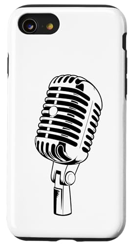 Hülle für iPhone SE (2020) / 7 / 8 Oldschool Microphone Music Singer Radio Speaker von Retro Deejay Lover