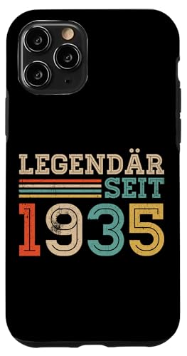 Hülle für iPhone 11 Pro Legendär Seit 1935 Retro Mann Frau Deko 90. Geburtstagsshirt von Retro Deko Jahrgang Geburtstage Geschenkideen