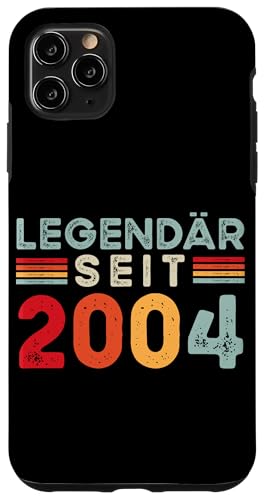 Hülle für iPhone 11 Pro Max Legendär Seit 2004 Retro Mann Frau Deko 21. Geburtstagsshirt von Retro Deko Jahrgang Geburtstage Geschenkideen