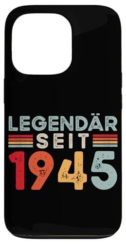 Hülle für iPhone 13 Pro Legendär Seit 1945 Retro Mann Frau Deko 80. Geburtstagsshirt von Retro Deko Jahrgang Geburtstage Geschenkideen