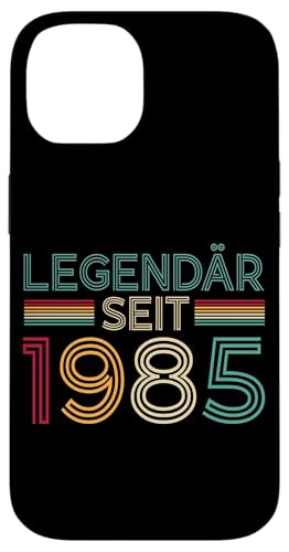 Hülle für iPhone 14 Legendär Seit 1985 Retro Mann Frau Deko 40. Geburtstagsshirt von Retro Deko Jahrgang Geburtstage Geschenkideen