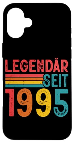 Hülle für iPhone 16 Plus Legendär Seit 1995 Retro Mann Frau Deko 30. Geburtstagsshirt von Retro Deko Jahrgang Geburtstage Geschenkideen