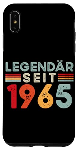 Hülle für iPhone XS Max Legendär Seit 1965 Retro Mann Frau Deko 60. Geburtstagsshirt von Retro Deko Jahrgang Geburtstage Geschenkideen