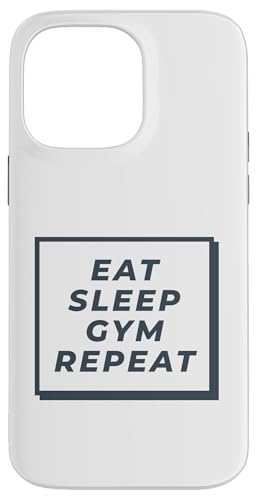 Eat Sleep Gym Repeat – Lustiger Gewichtheber-Liebhaber Hülle für iPhone 14 Pro Max von Retro Eat Sleep Repeat Gifts