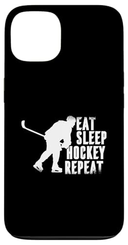 Eat Sleep Hockey Repeat - Lustiger Eishockey-Spieler-Liebhaber Hülle für iPhone 13 von Retro Eat Sleep Repeat Gifts