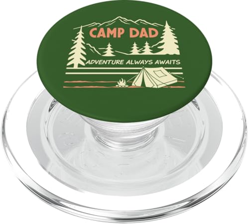 Adventure Awaits - Vatertag PopSockets PopGrip für MagSafe von Retro Father’s Day Camping for Outdoorsy Dads