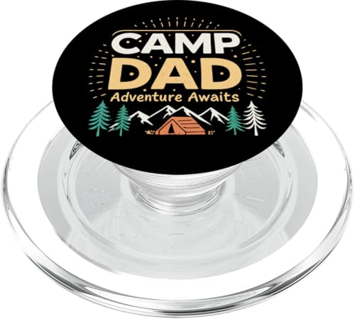 Vintage Camping mit Papa - Retro Abenteuer erwartet PopSockets PopGrip für MagSafe von Retro Father’s Day Camping for Outdoorsy Dads