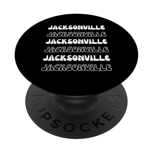 Jacksonville USA – Groovy American City Vacation Souvenir PopSockets mit austauschbarem PopGrip von Retro Favorite USA City Apparel Gifts