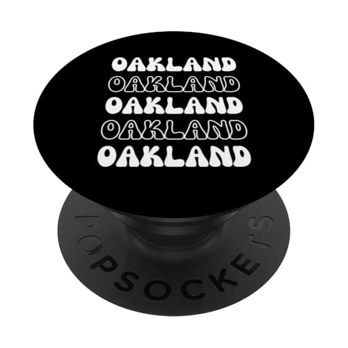 Oakland USA – Groovy American City Vacation Souvenir PopSockets mit austauschbarem PopGrip von Retro Favorite USA City Apparel Gifts