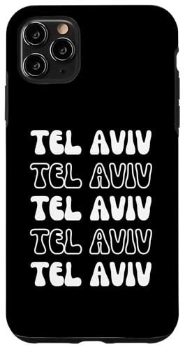 Hülle für iPhone 11 Pro Max Tel Aviv Israel – Groovy City Vacation Souvenir von Retro Favorite World Travel City Apparel Gifts